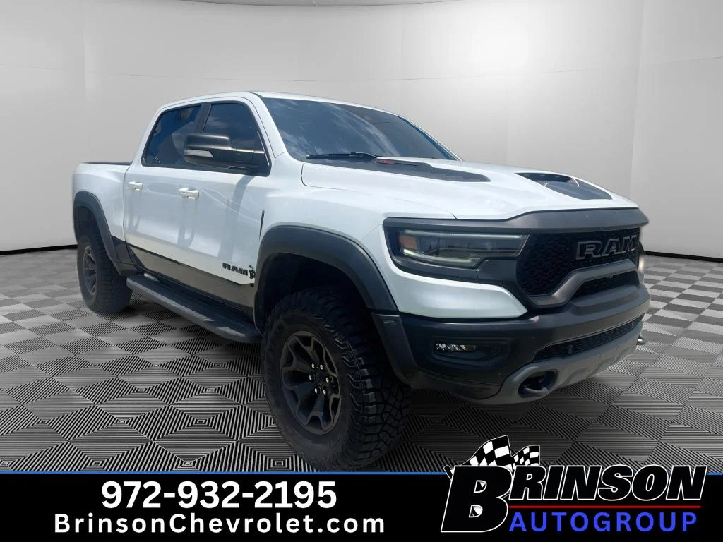 Used 2022 Bright White Clearcoat Ram TRX image 3