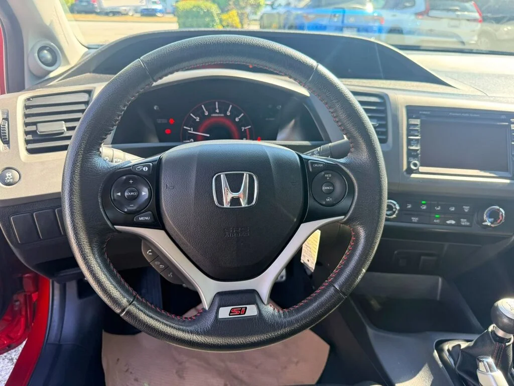 Used 2012 Sunburst Orange Pearl Honda Coupe Si-VSA Navi 6sp Dilawri Certified   Local BC image 11