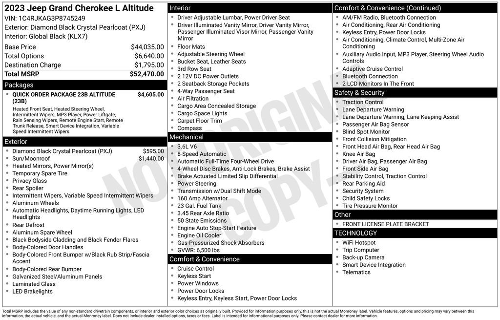 Certified Used 2023 Black Jeep Altitude image 5