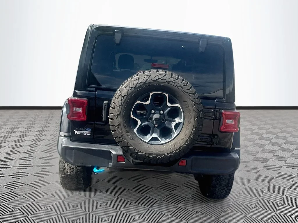 Used 2022 Black Jeep Unlimited Rubicon 4xe image 7