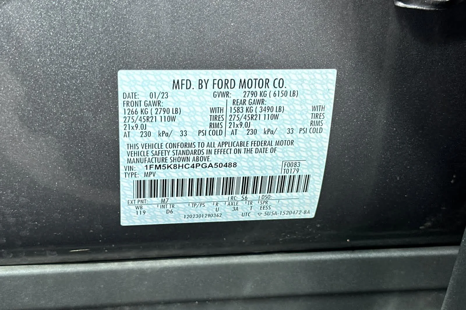 Certified Used 2023 Carbonized Gray Metallic Ford Platinum image 30