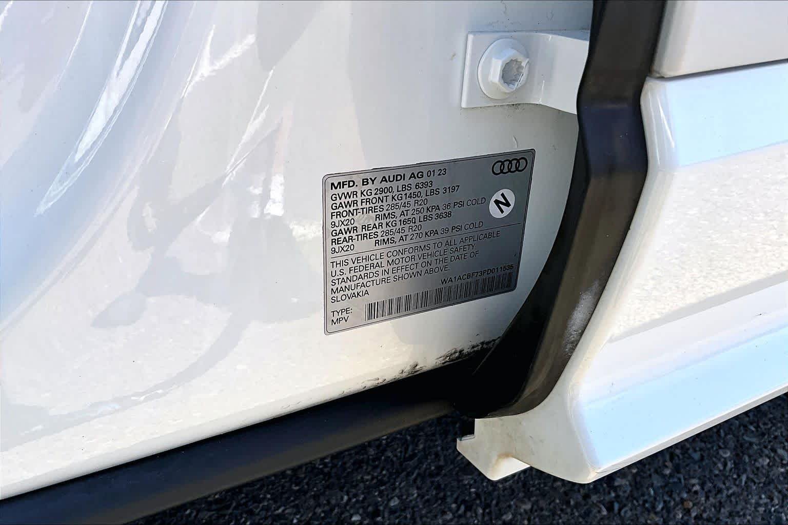 Used 2023 Glacier White Metallic Audi Premium image 36