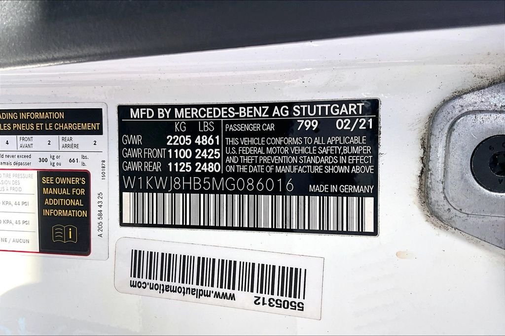 Used 2021 White Mercedes-Benz C 63 S AMG® image 35