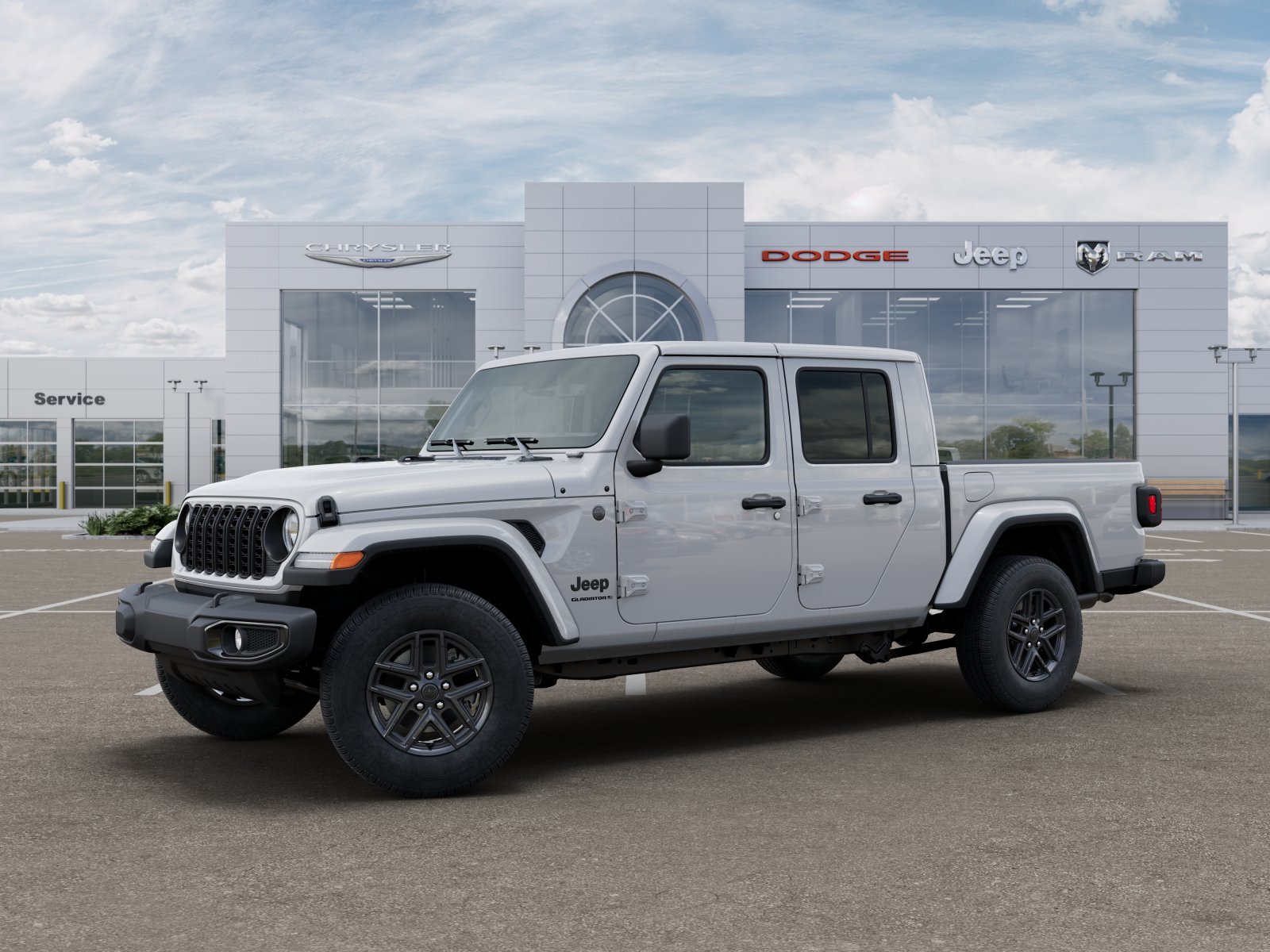 New 2025 Bright White Clear-Coat Exterior Paint Jeep Sport S Dark Sky Edition image 26