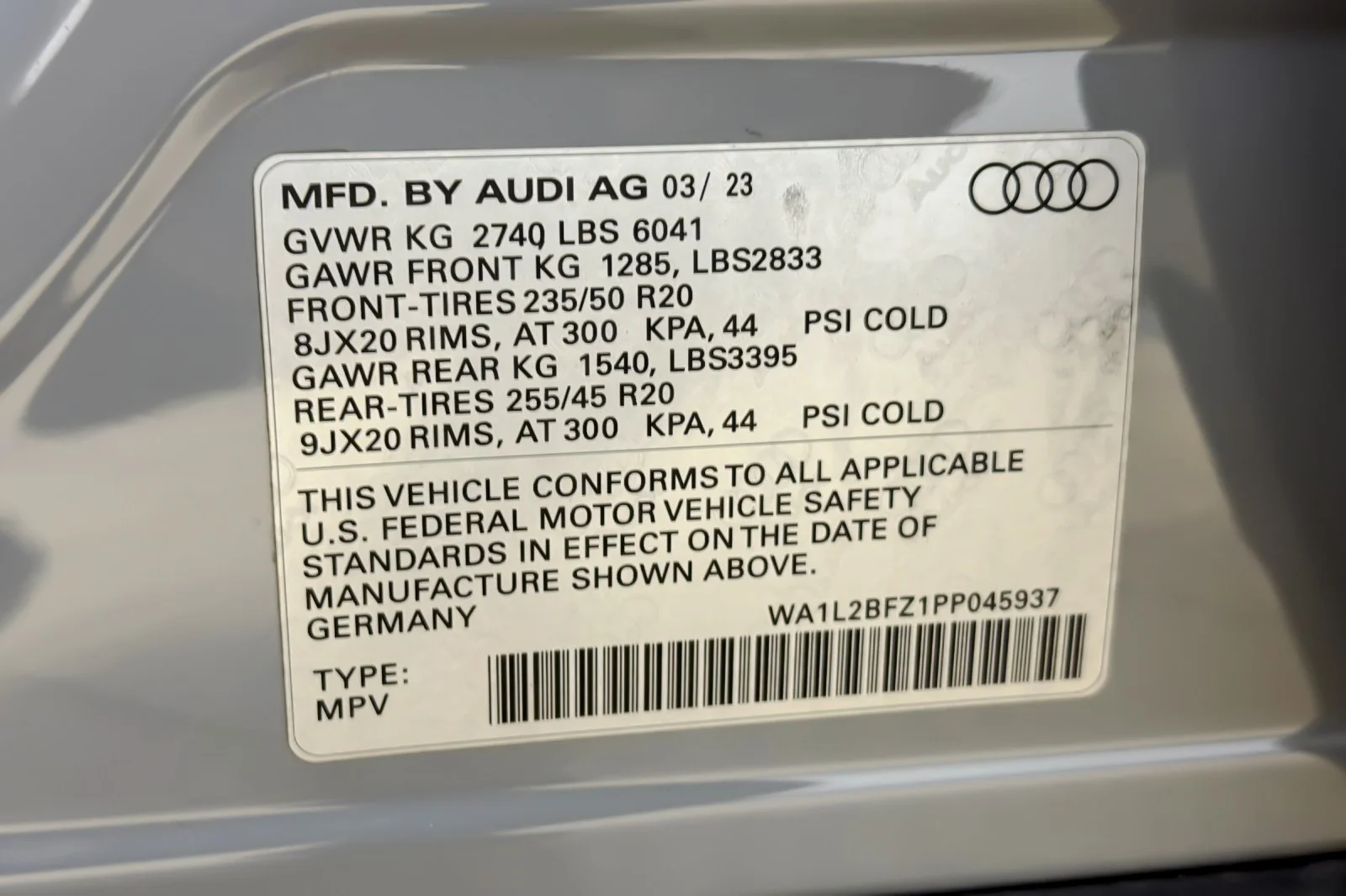 Certified Used 2023 Pebble Gray Audi Premium Plus 50 quattro image 28
