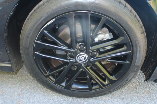 Used 2025 Midnight Black Metallic Toyota SE image 3
