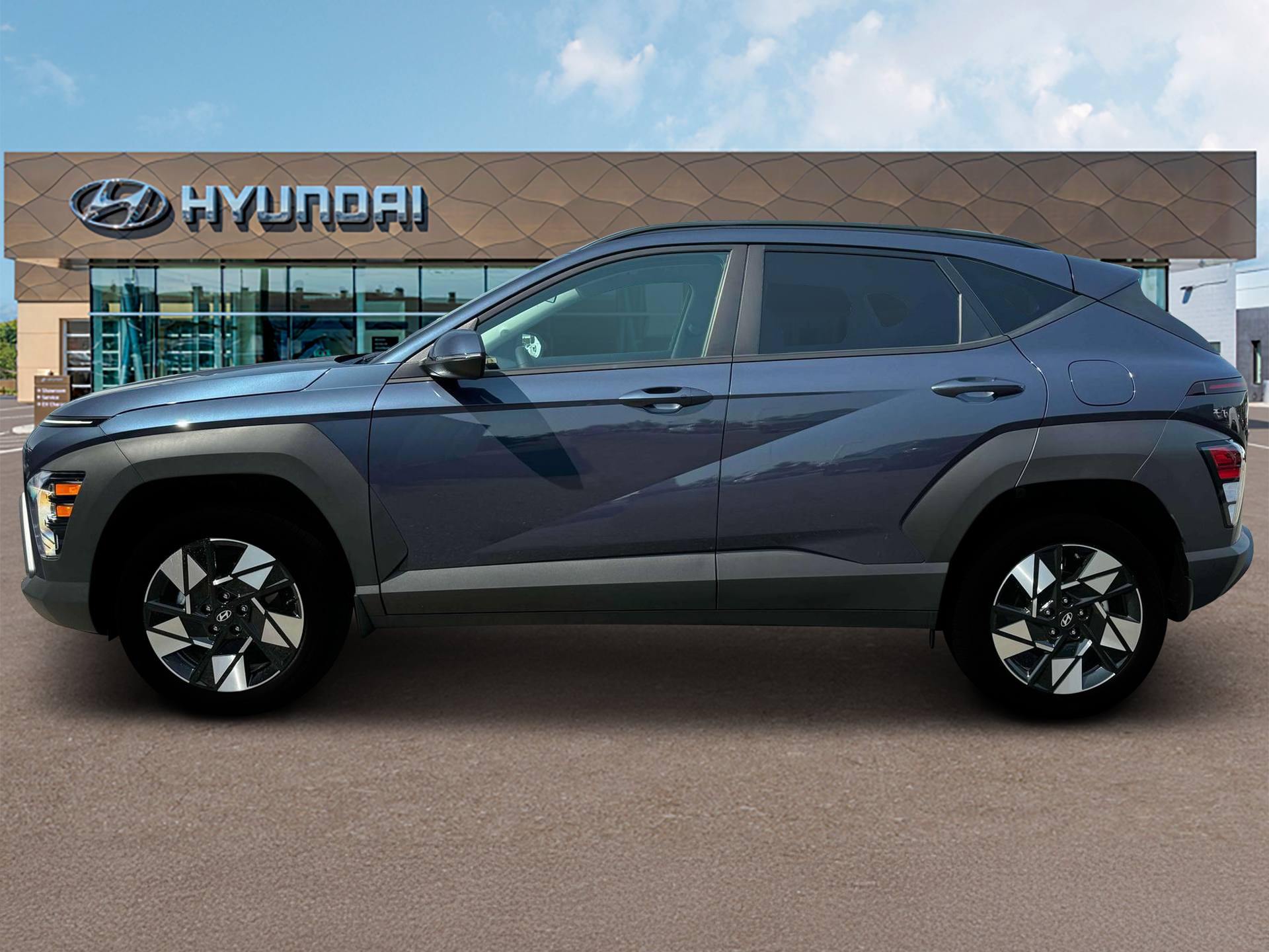 New 2025 Blue Hyundai SEL AWD image 3