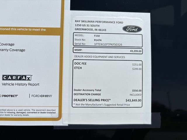 Used 2023 Red Ford XLT image 3