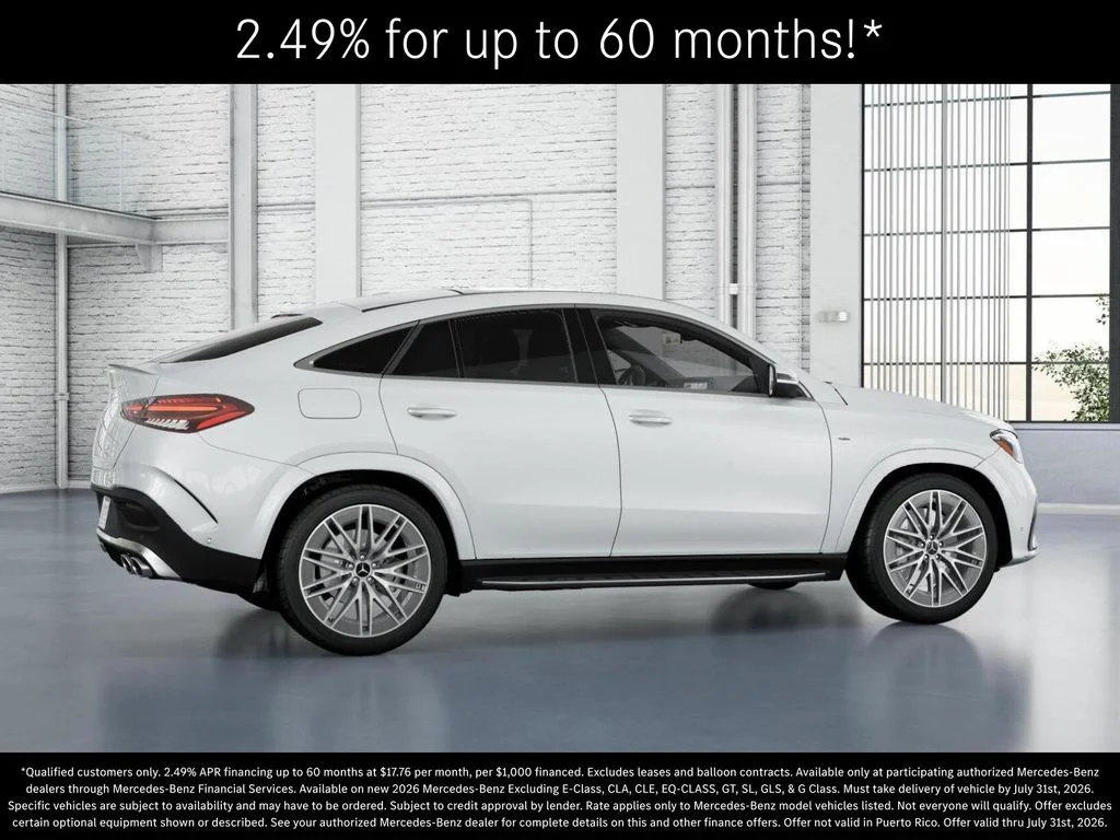 New 2026 MANUFAKTUR Moonlight White Metallic Mercedes-Benz AMG® GLE 53 4MATIC+ Coupe image 18