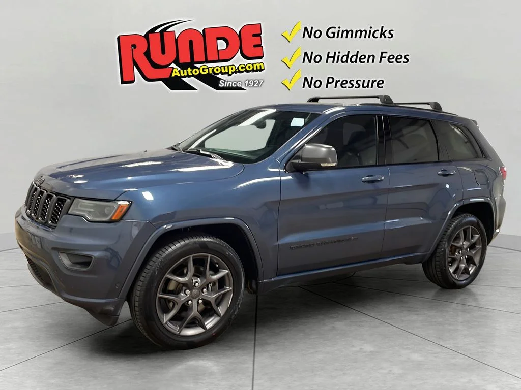 Used 2021 Slate Blue Jeep 80th Anniversary Edition image 1