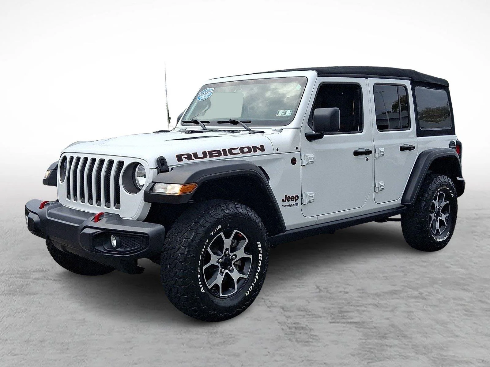 Used 2021 Bright White Clearcoat Jeep Unlimited Rubicon image 3