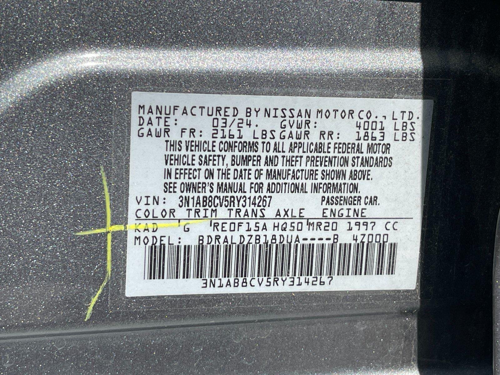 Used 2024 Gun Metallic Nissan SV image 12