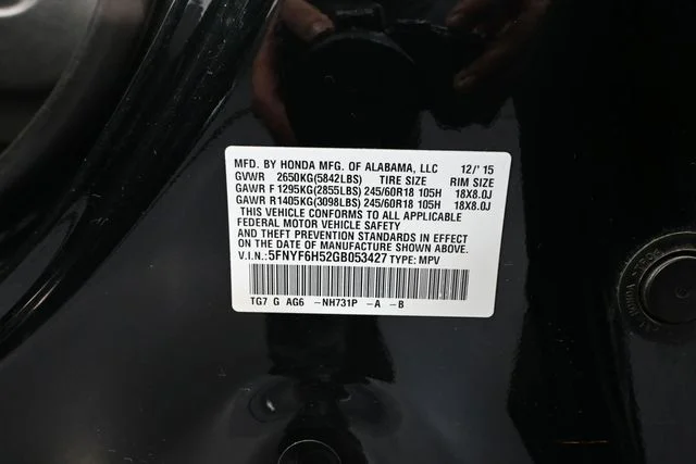 Used 2016 Black Honda EX-L image 50