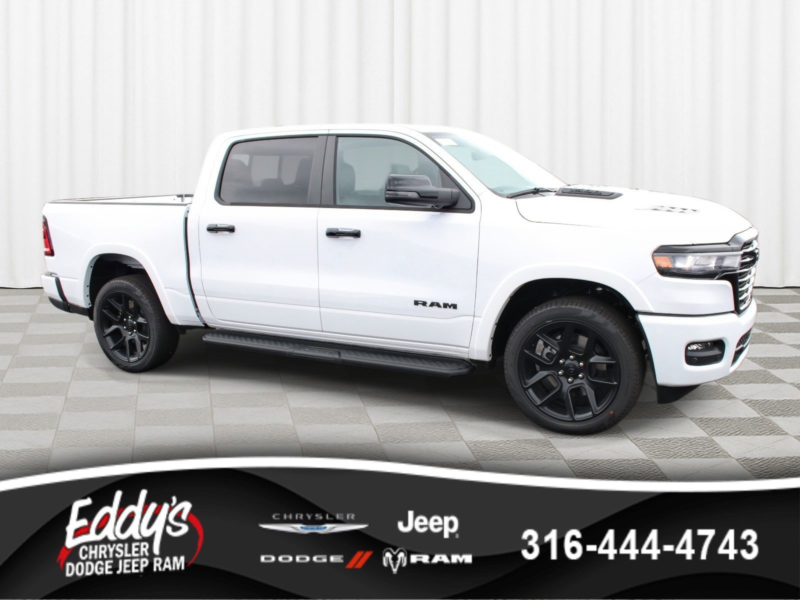 New 2026 Bright White Clear-Coat Exterior Paint RAM Laramie image 1