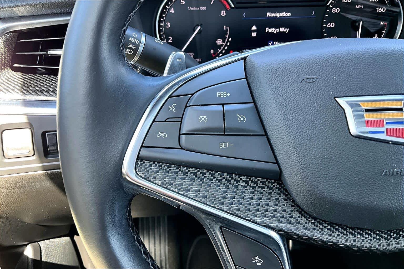 Used 2021 Satin Steel Metallic Cadillac AWD Sport image 22
