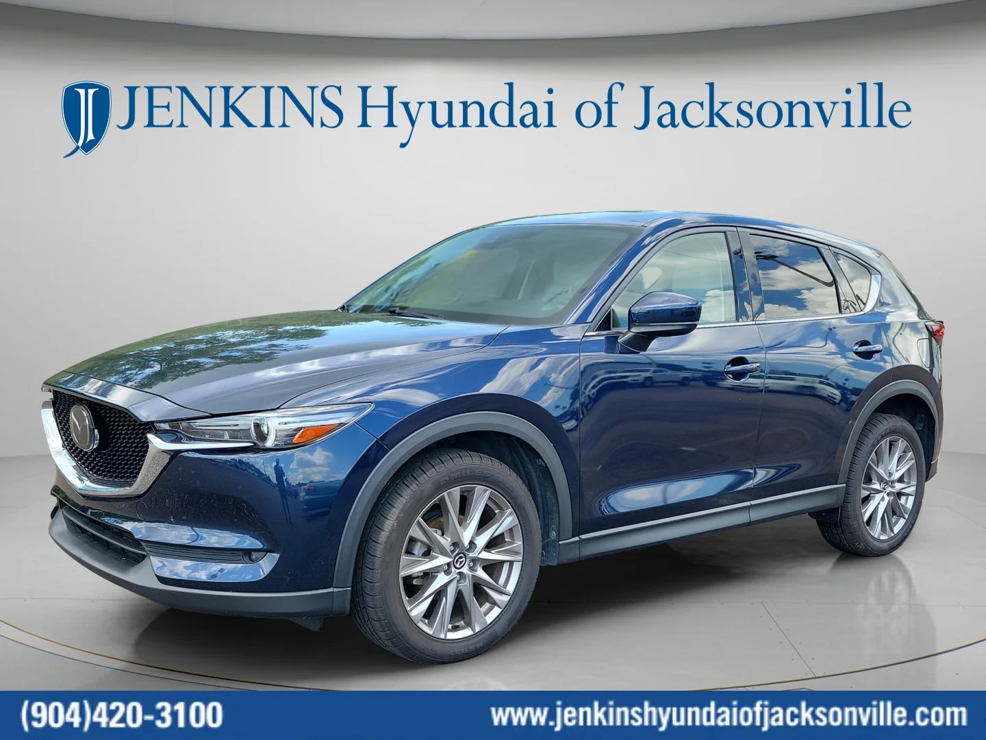Used 2021 Deep Crystal Blue Mica Mazda Grand Touring image 7