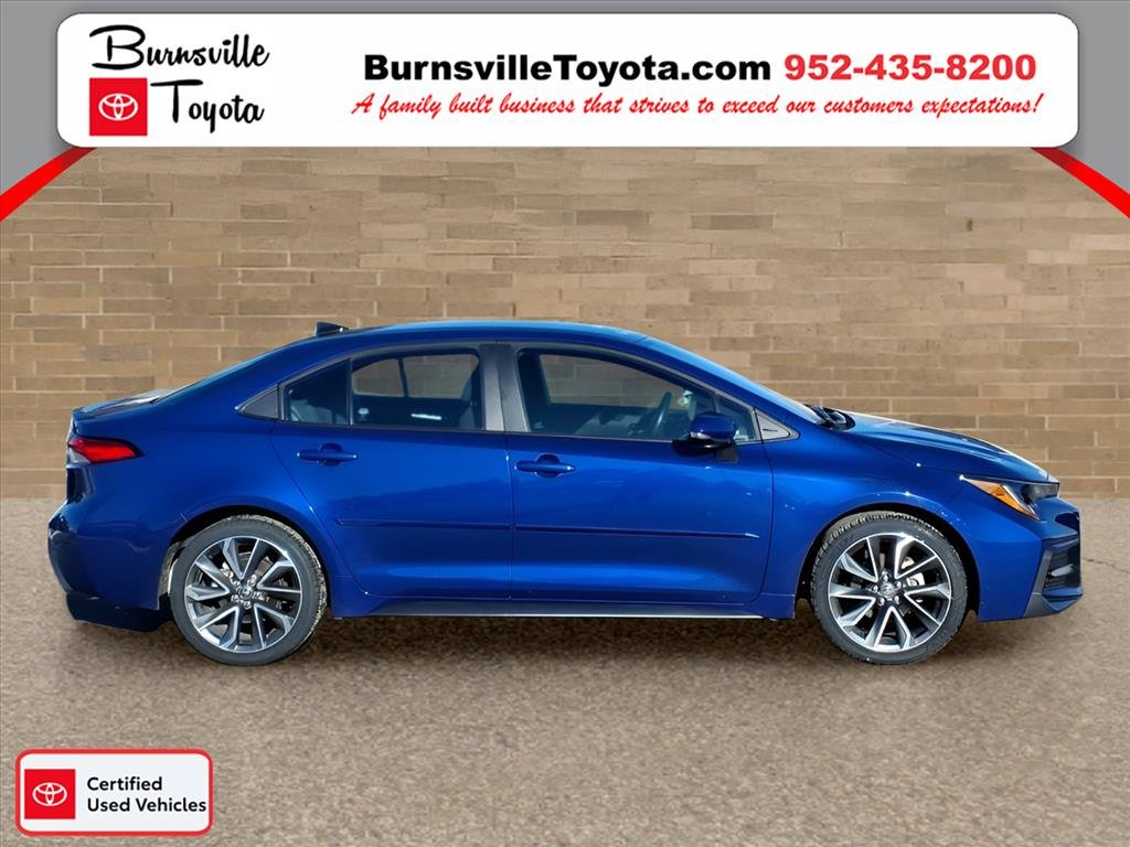 Certified 2022 Toyota Corolla SE with VIN 5YFS4MCE1NP121743 for sale in Burnsville, Minnesota