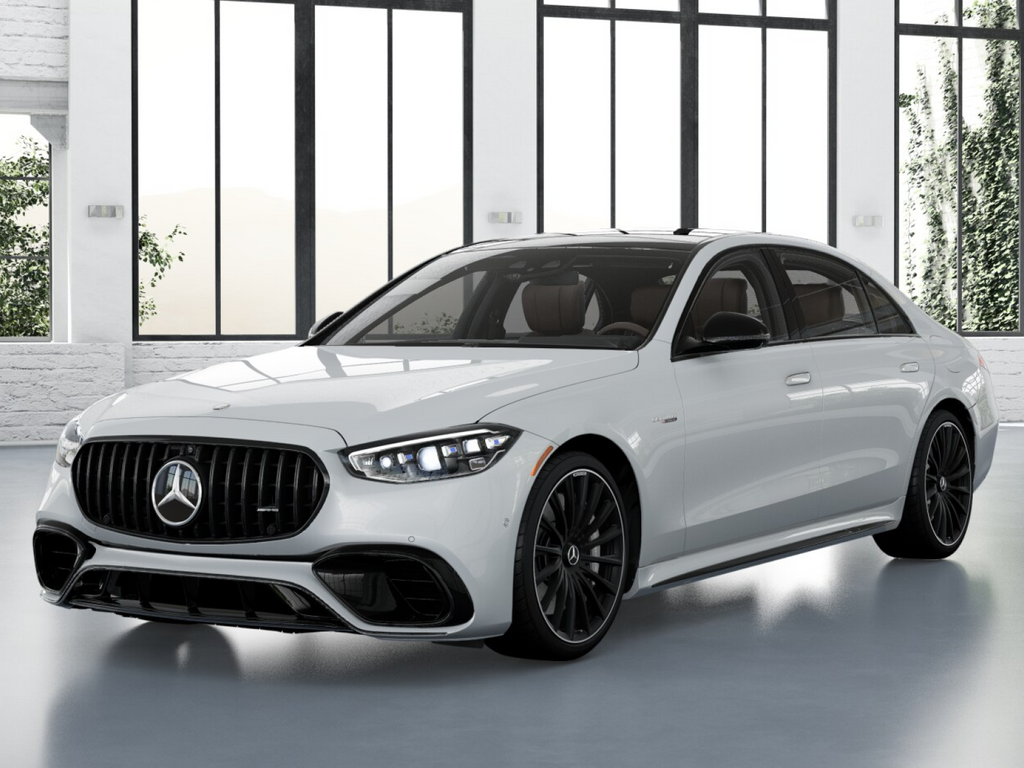 New 2026 MANUFAKTUR Moonlight White Metallic Mercedes-AMG AMG® S 63 E 4MATIC Sedan image 1
