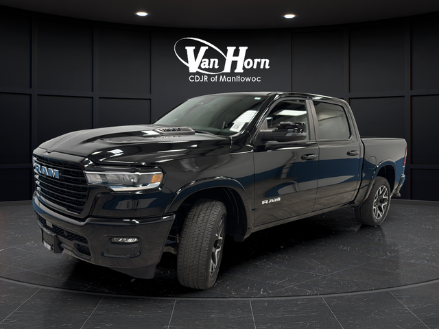Used 2025 Diamond Black Crystal Pearlcoat Ram Laramie image 3