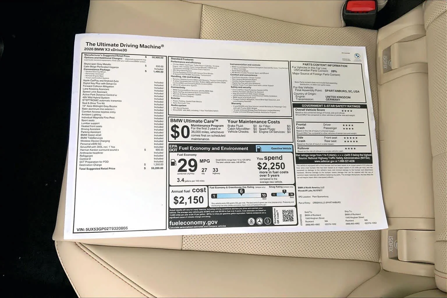 Used 2026 Skyscraper Grey Metallic BMW 30 xDrive image 19