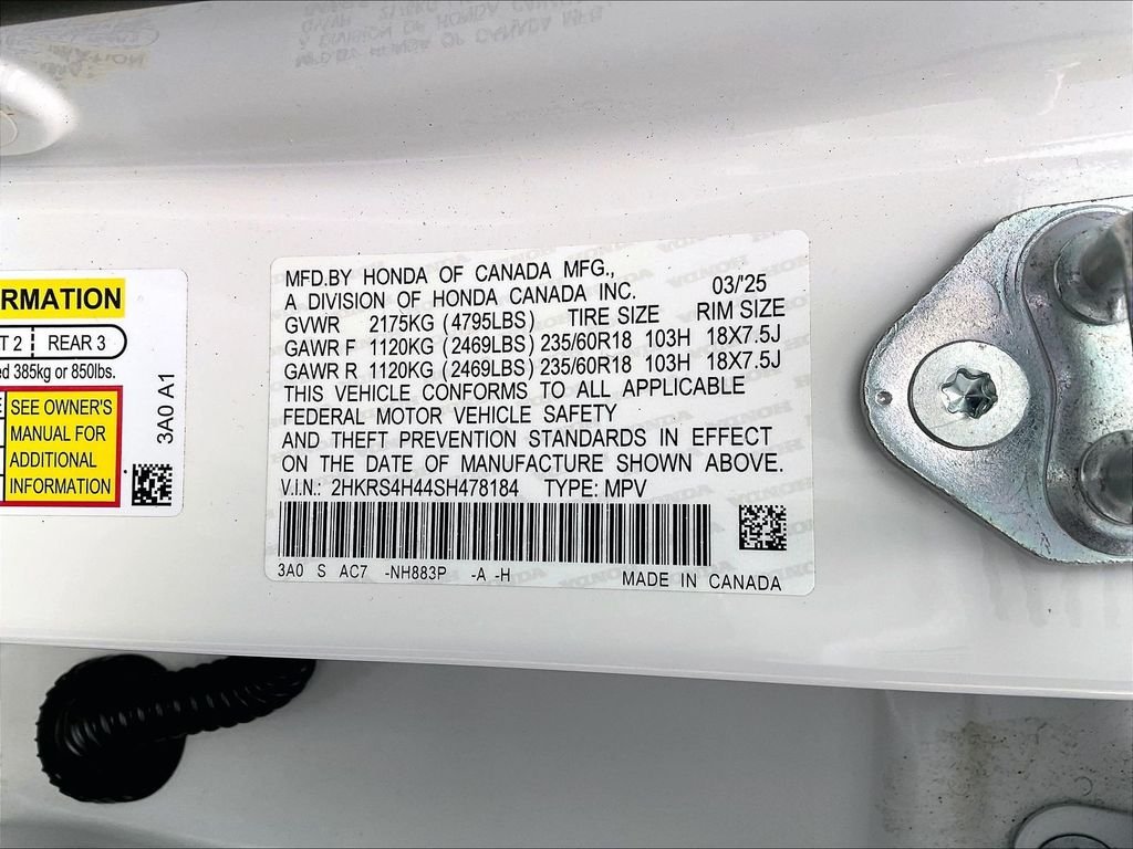 Used 2025 White Honda EX image 34