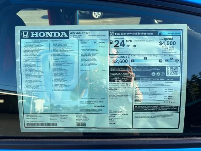 New 2026 Boost Blue Pearl Honda  image 30