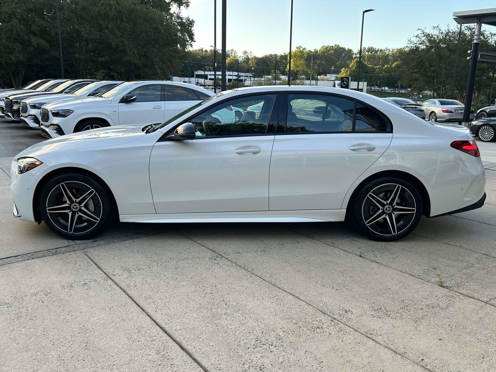 Certified Used 2025 MANUFAKTUR Moonlight White Metallic Mercedes-Benz C 300 Sedan image 16