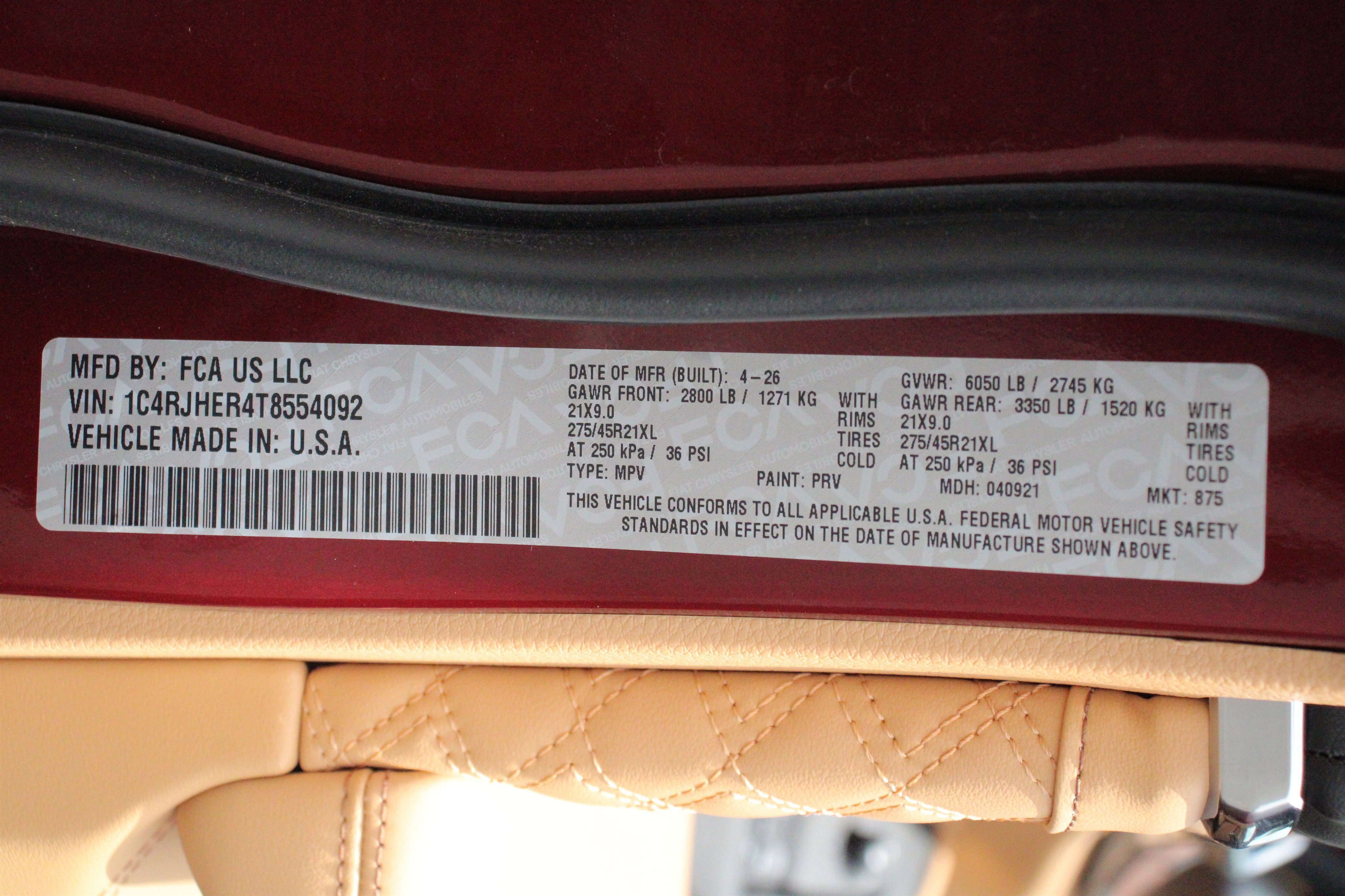 New 2026 Velvet Red Pearl-Coat Exterior Paint Jeep Summit image 45