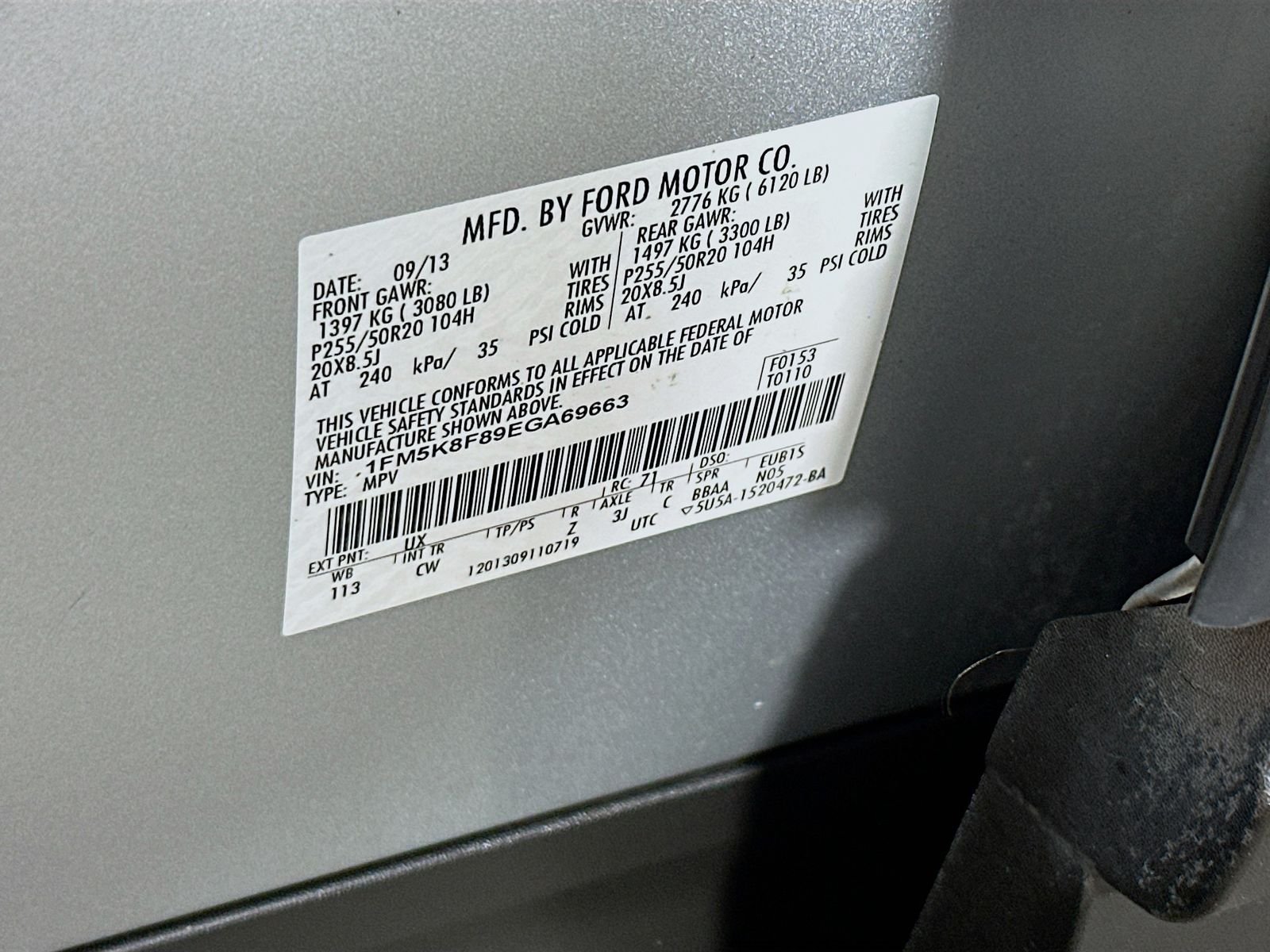 Used 2014 Ingot Silver Ford Limited image 33