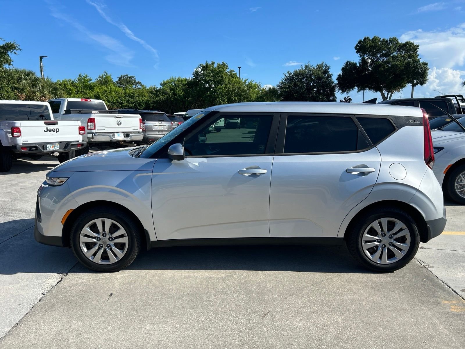 Used 2020 Silver Kia LX image 2