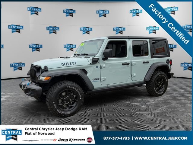 Certified Used 2023 Gray Jeep Willys 4xe image 1