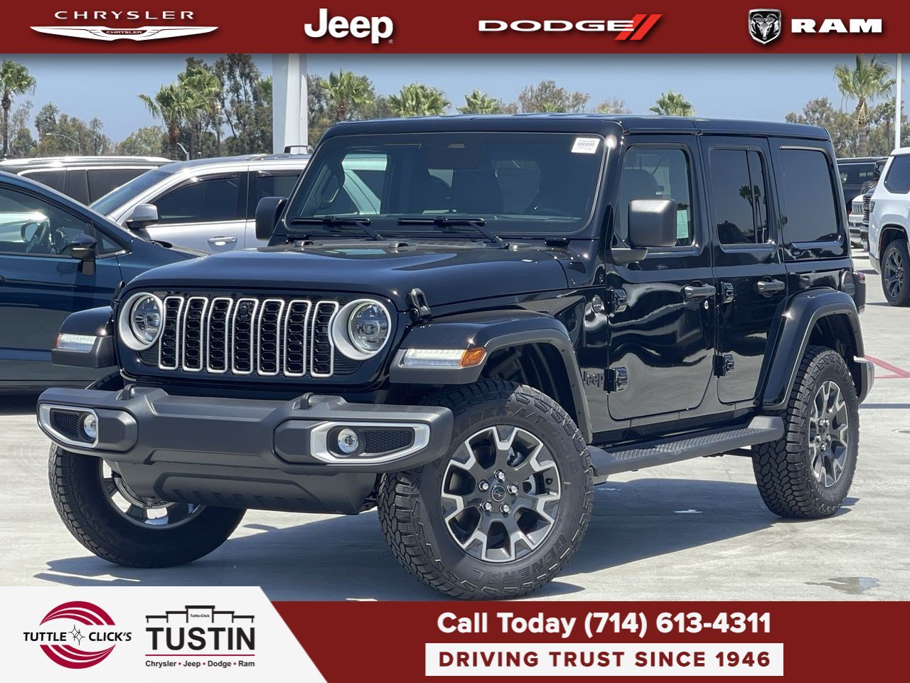 New 2026 Black Clear-Coat Exterior Paint Jeep Sahara image 1