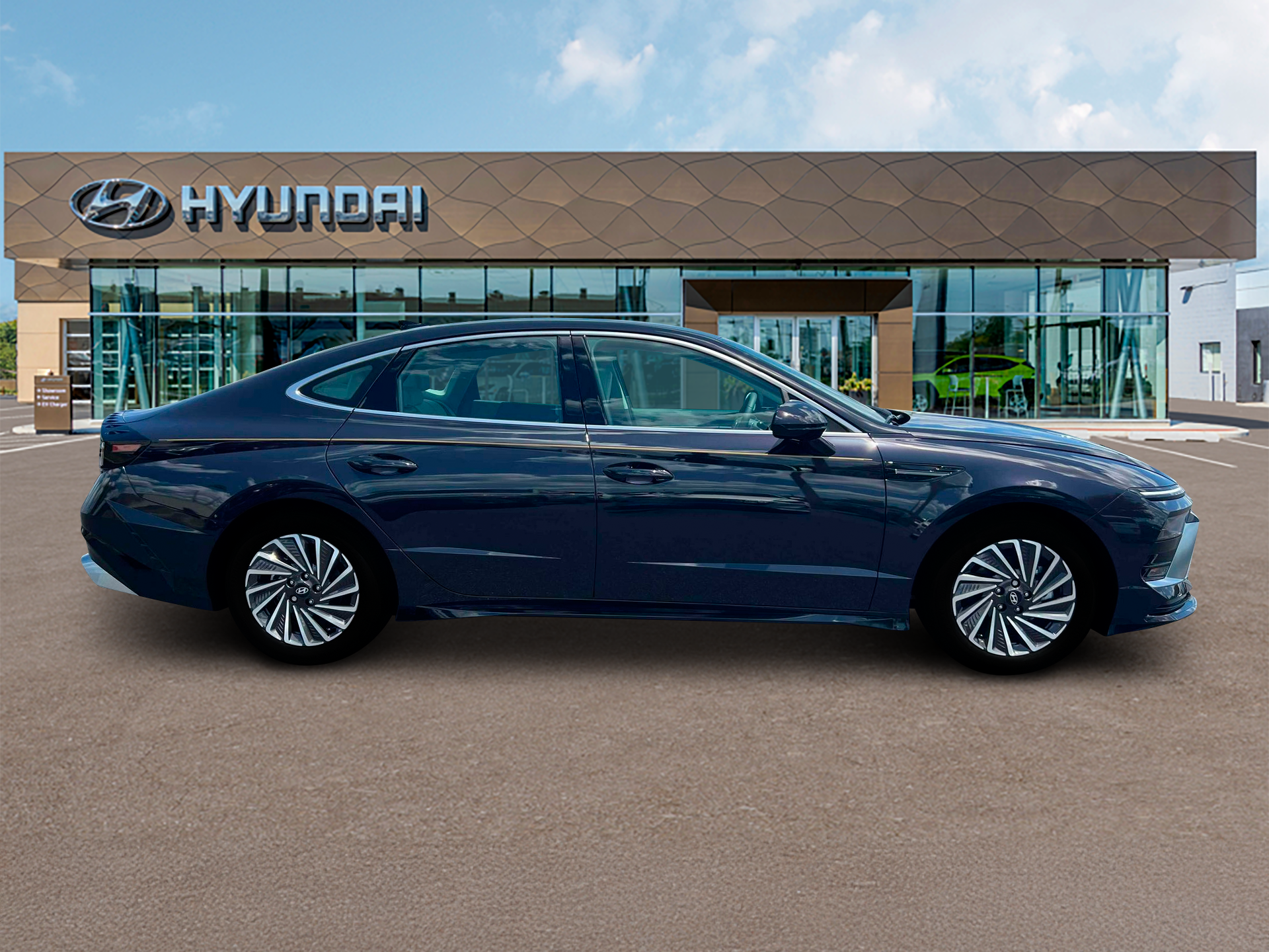 New 2025 Blue Hyundai SEL image 9