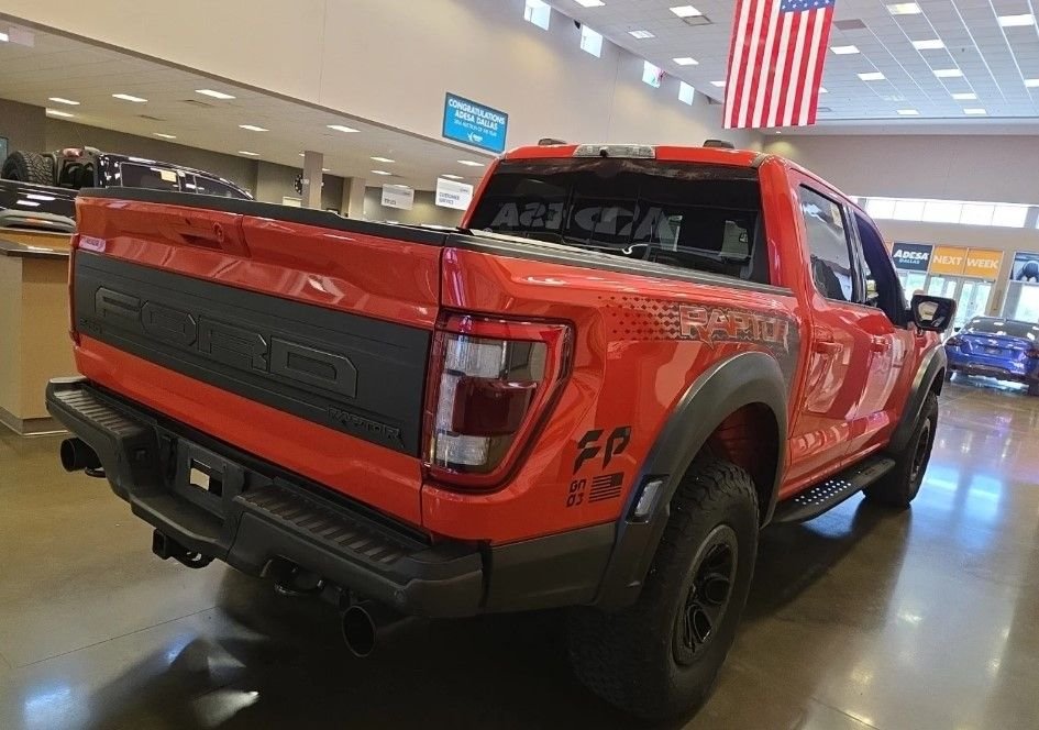 Used 2021 Orange Ford Raptor image 4