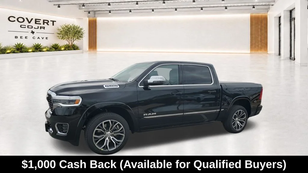 New 2026 Diamond Black Crystal Pearl-Coat Exterior Paint RAM Tungsten image 5