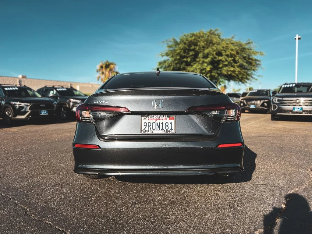 Certified Used 2025 Meteorite Gray Metallic Honda 4D LX image 8