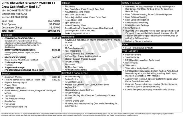 Used 2025 Red Hot Chevrolet LT image 42