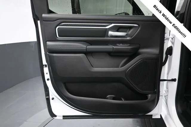 New 2026 Bright White Clear-Coat Exterior Paint RAM BLACK WIDOW EDITION image 13