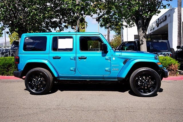 Used 2024 Blue Jeep Sahara 4xe image 6