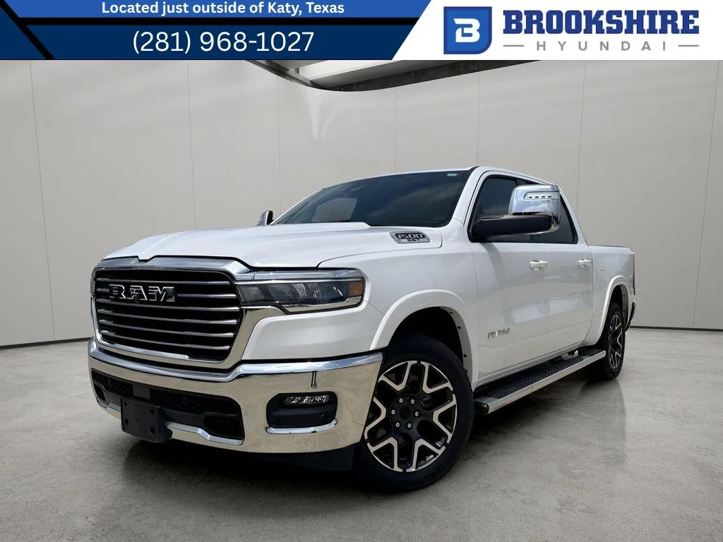 Used 2025 Bright White Clearcoat Ram Laramie image 1