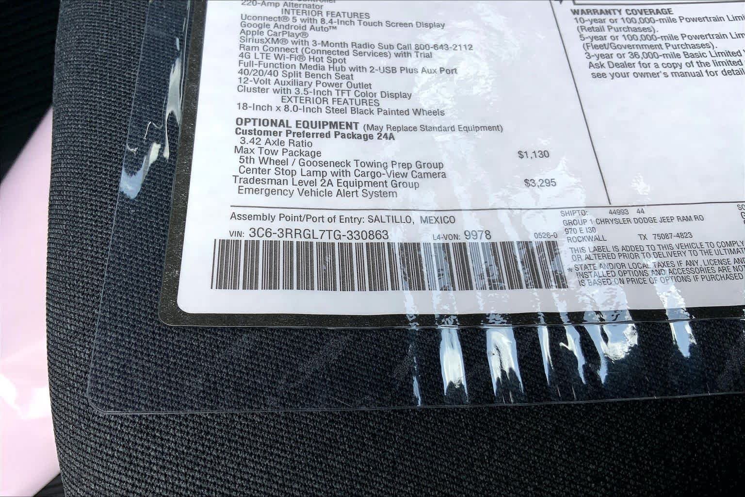 New 2026 Bright White Clear-Coat Exterior Paint RAM Tradesman image 18