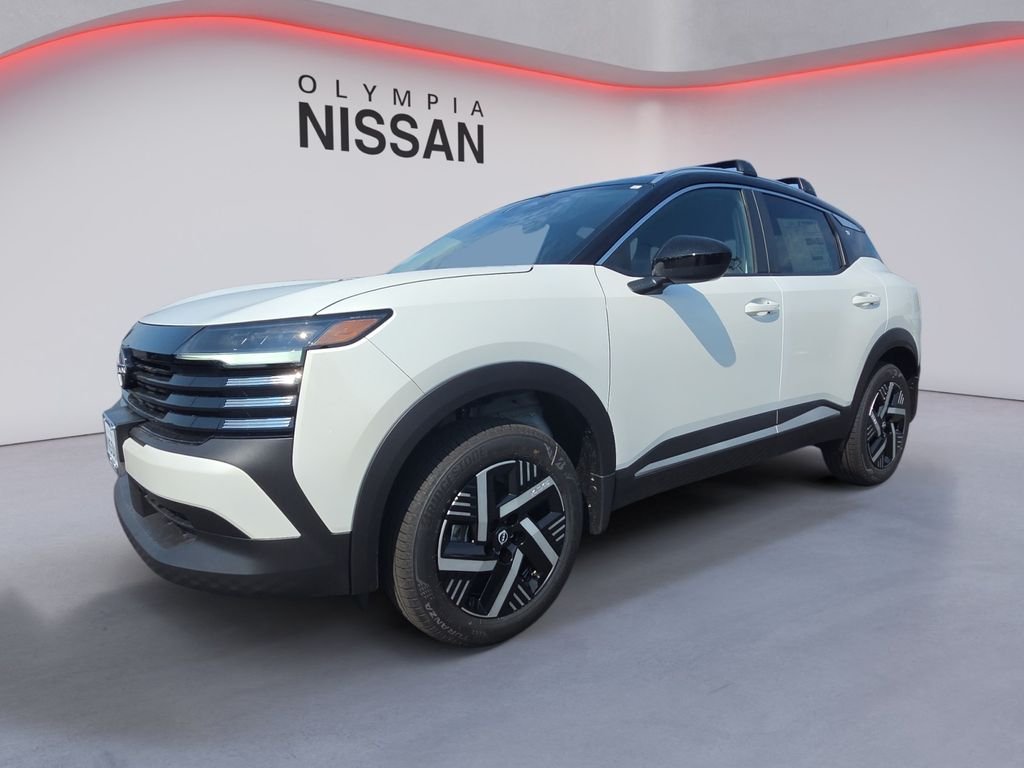 New 2026 Aspen White TriCoat / Super Black Two-tone Nissan SV image 1