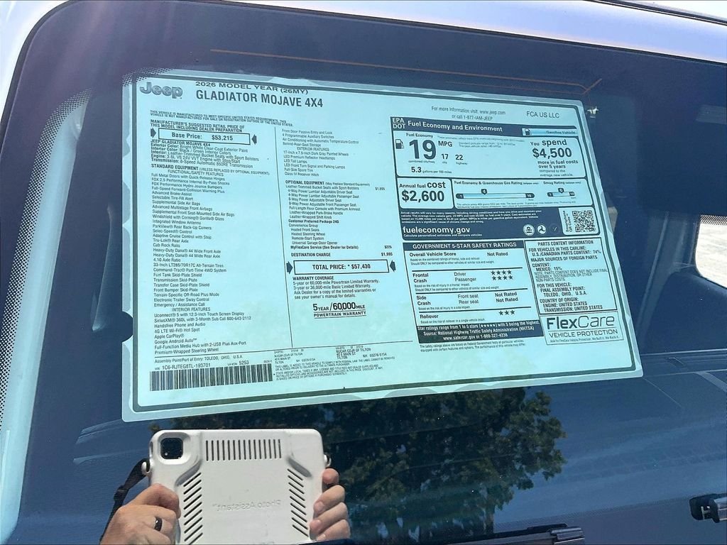 New 2026 Bright White Clearcoat Jeep Mojave image 16