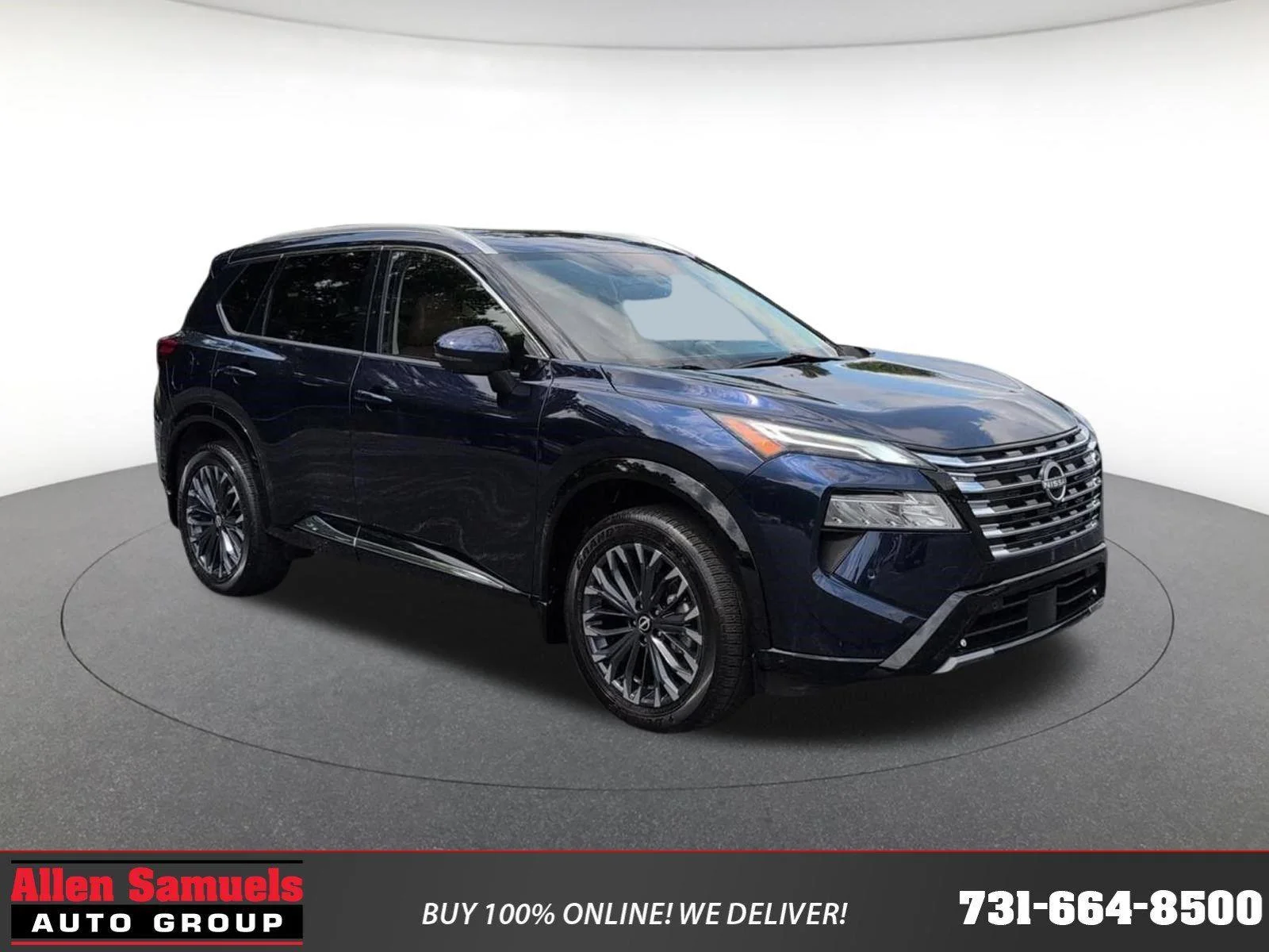 Used 2024 Deep Ocean Blue Pearl Nissan Platinum image 1