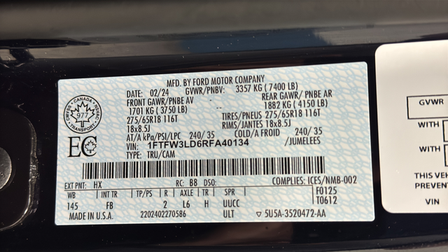 Used 2024 Antimatter Blue Metallic Ford XLT image 27
