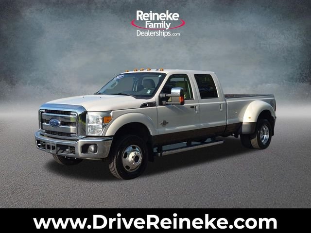 White Platinum Tri-Coat Metallic 2015 Ford F-350 Super Duty Pickup Truck Four-Wheel Drive