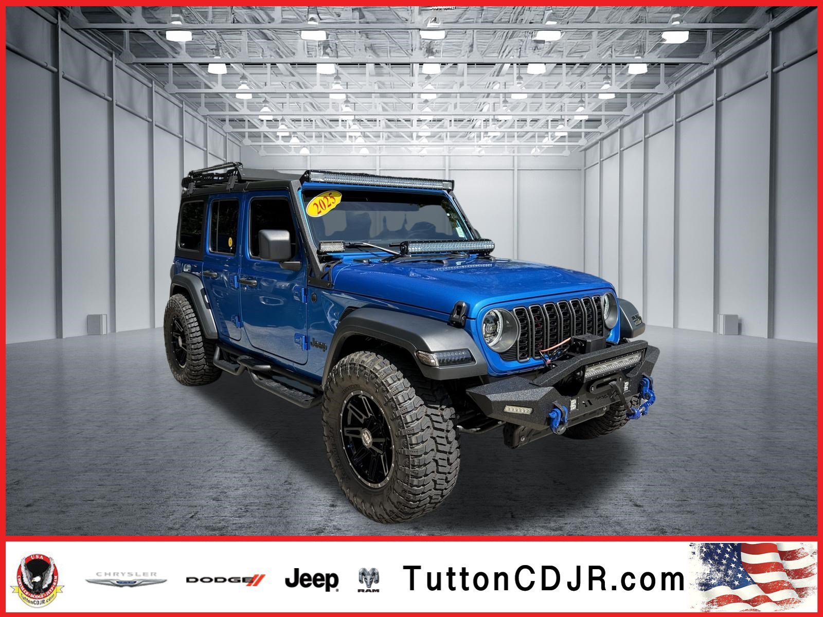 Used 2025 Hydro Blue Pearlcoat Jeep Sport image 1