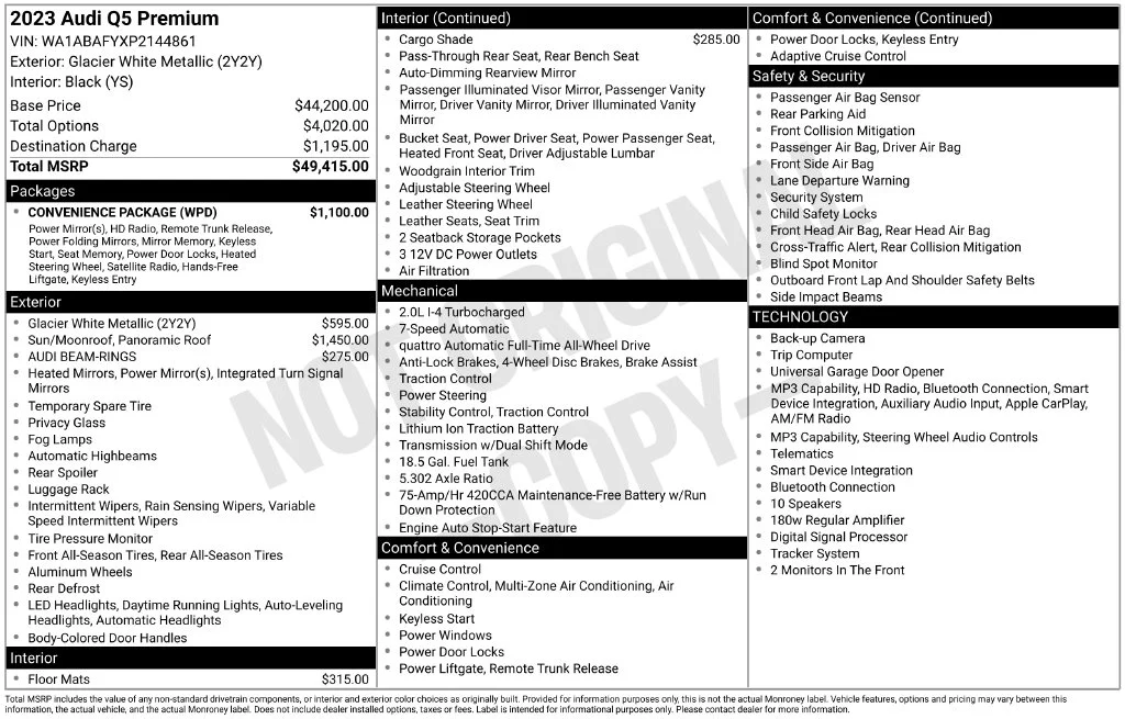 Certified Used 2023 White Audi 40 Premium image 16