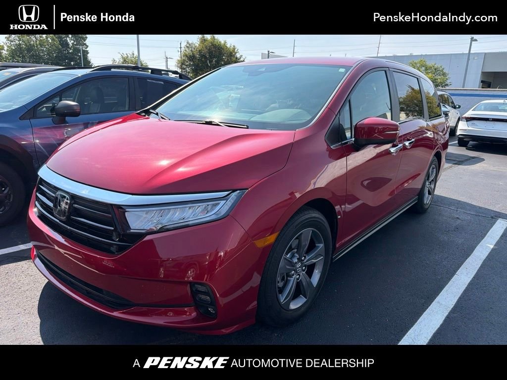 Certified Used 2024 Radiant Red Metallic II Honda EX image 1