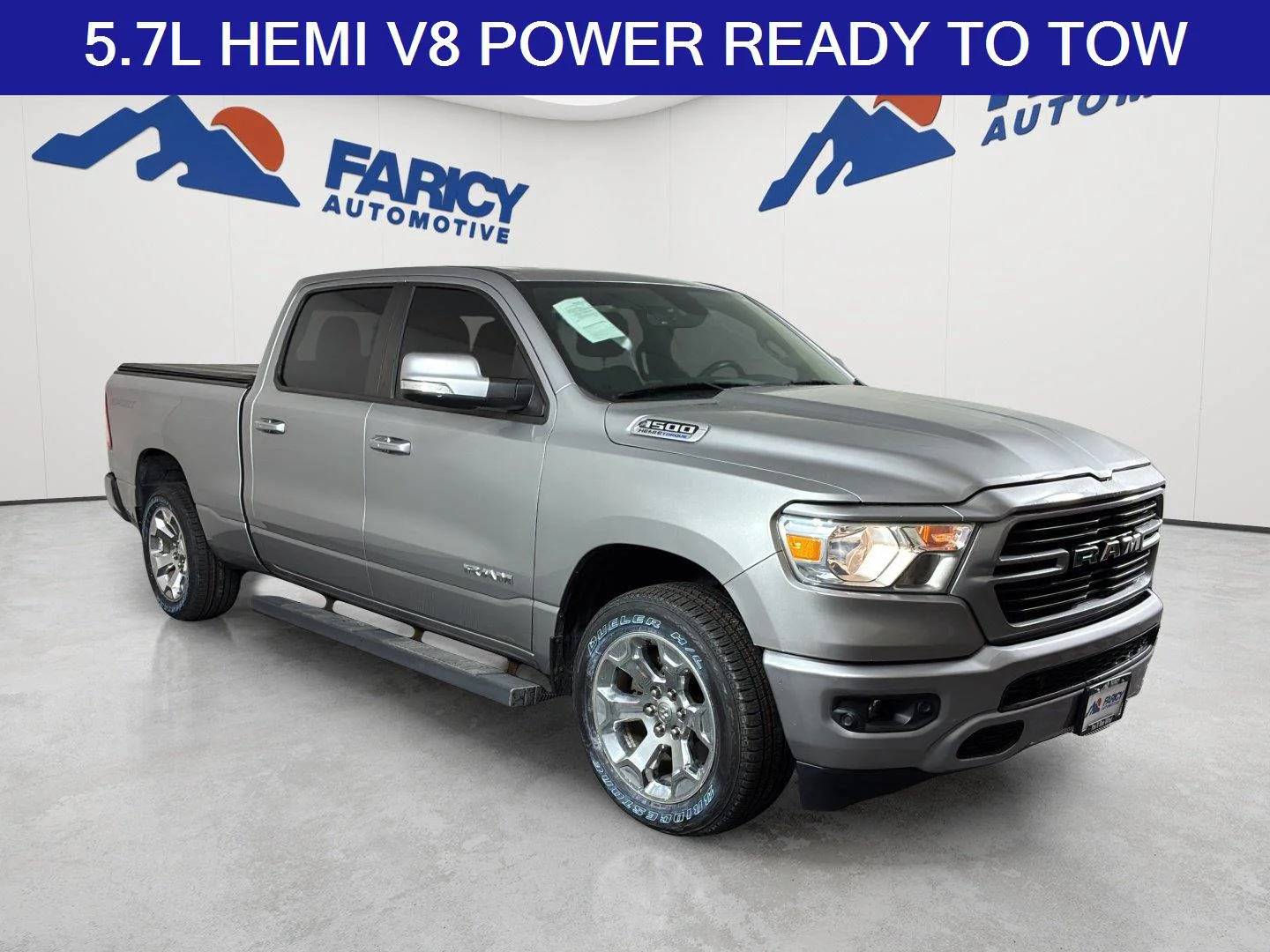 Used 2021 Billet Silver Metallic Clearcoat Ram Big Horn image 2